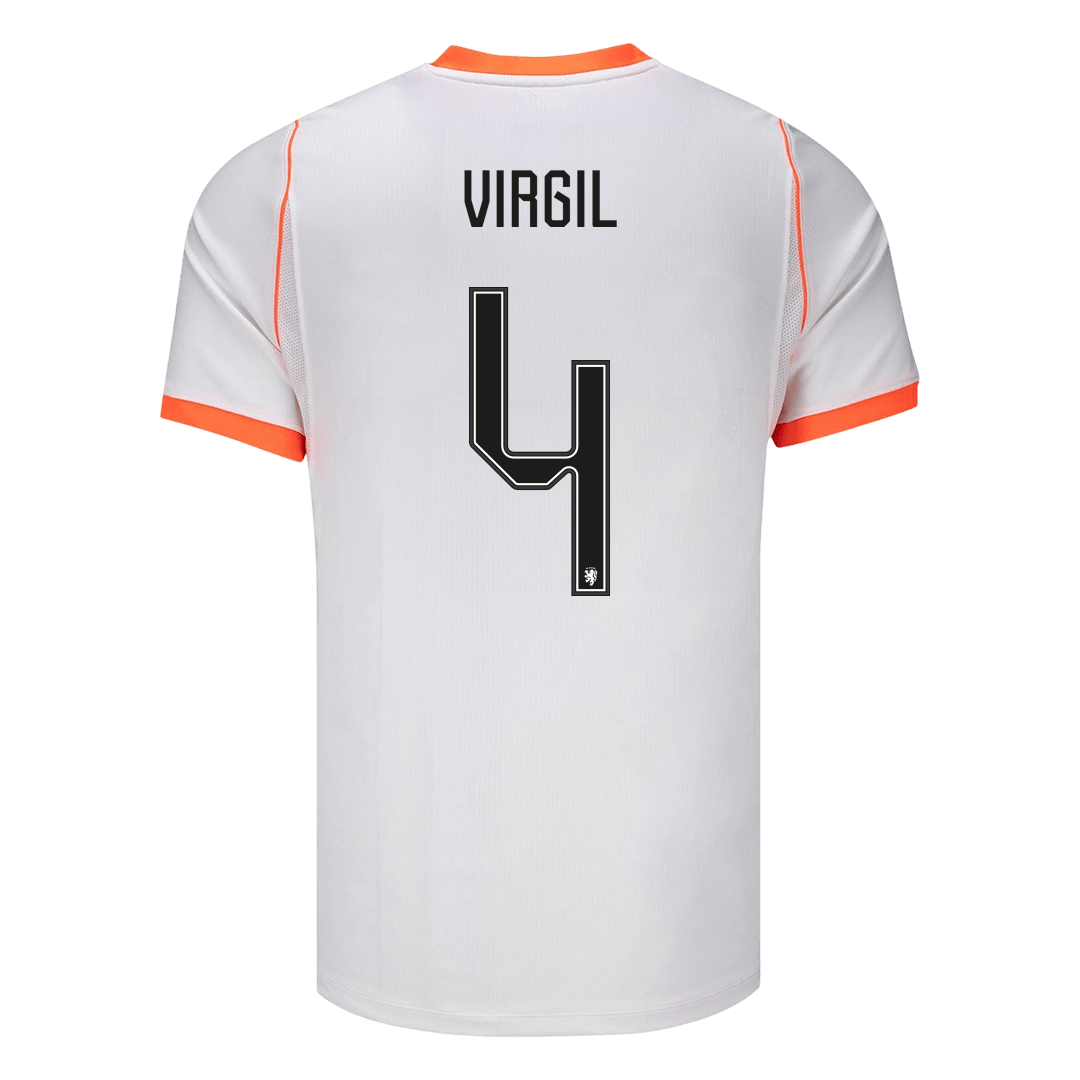 Netherlands World Cup 2026 Vieras Pelipaita Miesten VIRGIL #4 - kuva 3