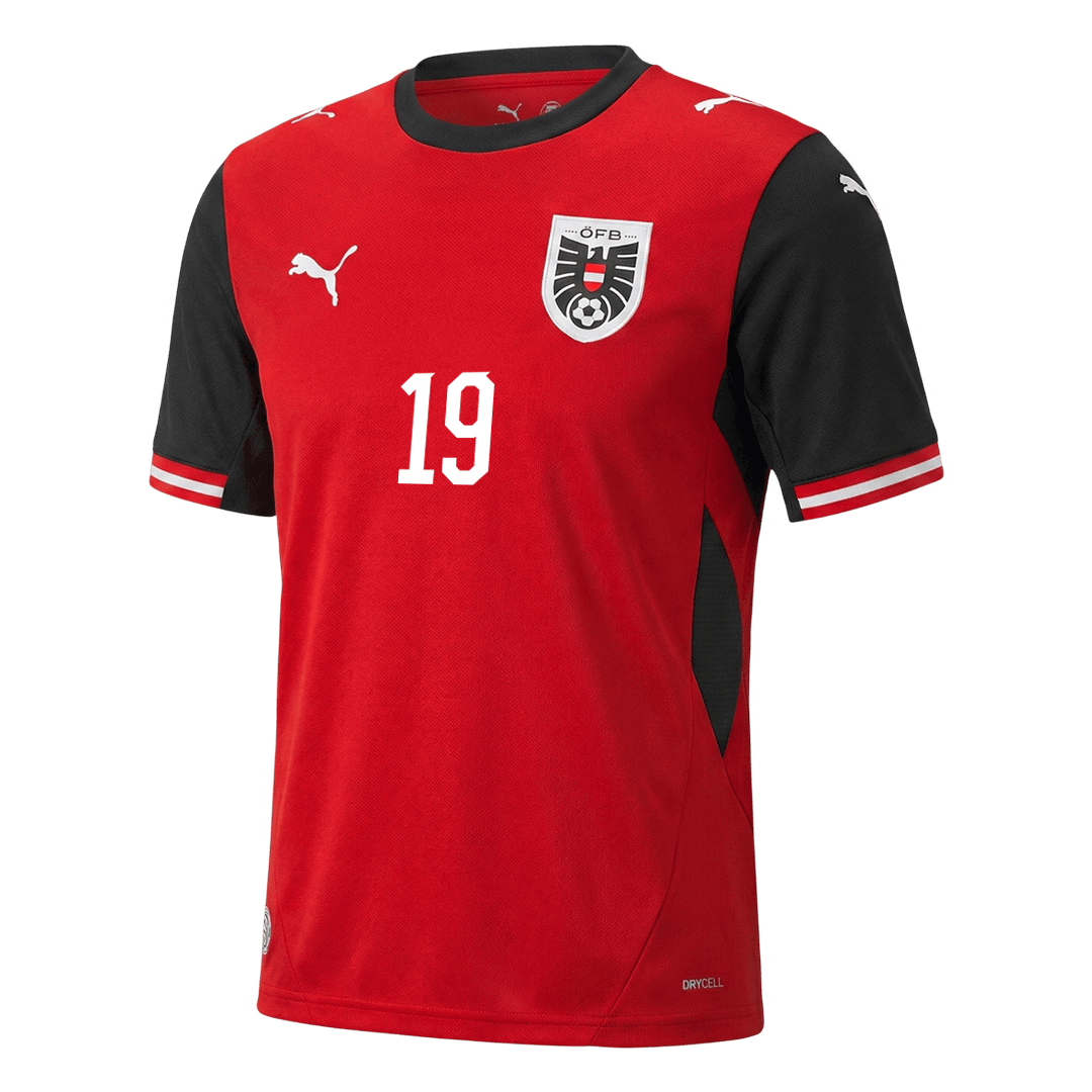 Austria World Cup 2026 Koti Pelipaita Miesten BAUMGARTNER #19 - kuva 10