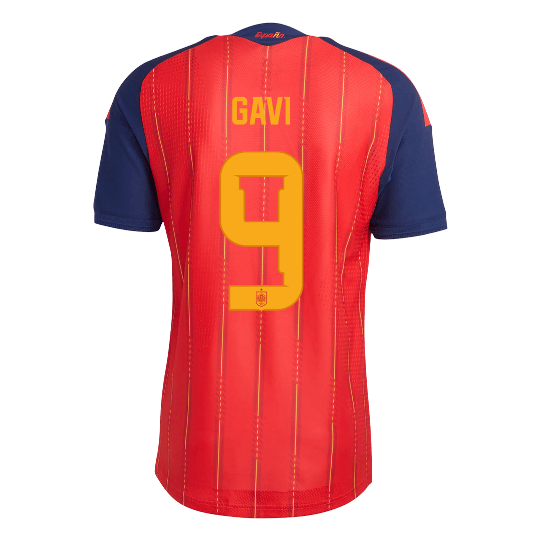 Spain World Cup 2026 Koti Pelipaita (Player Version) Miesten GAVI #9 - kuva 3