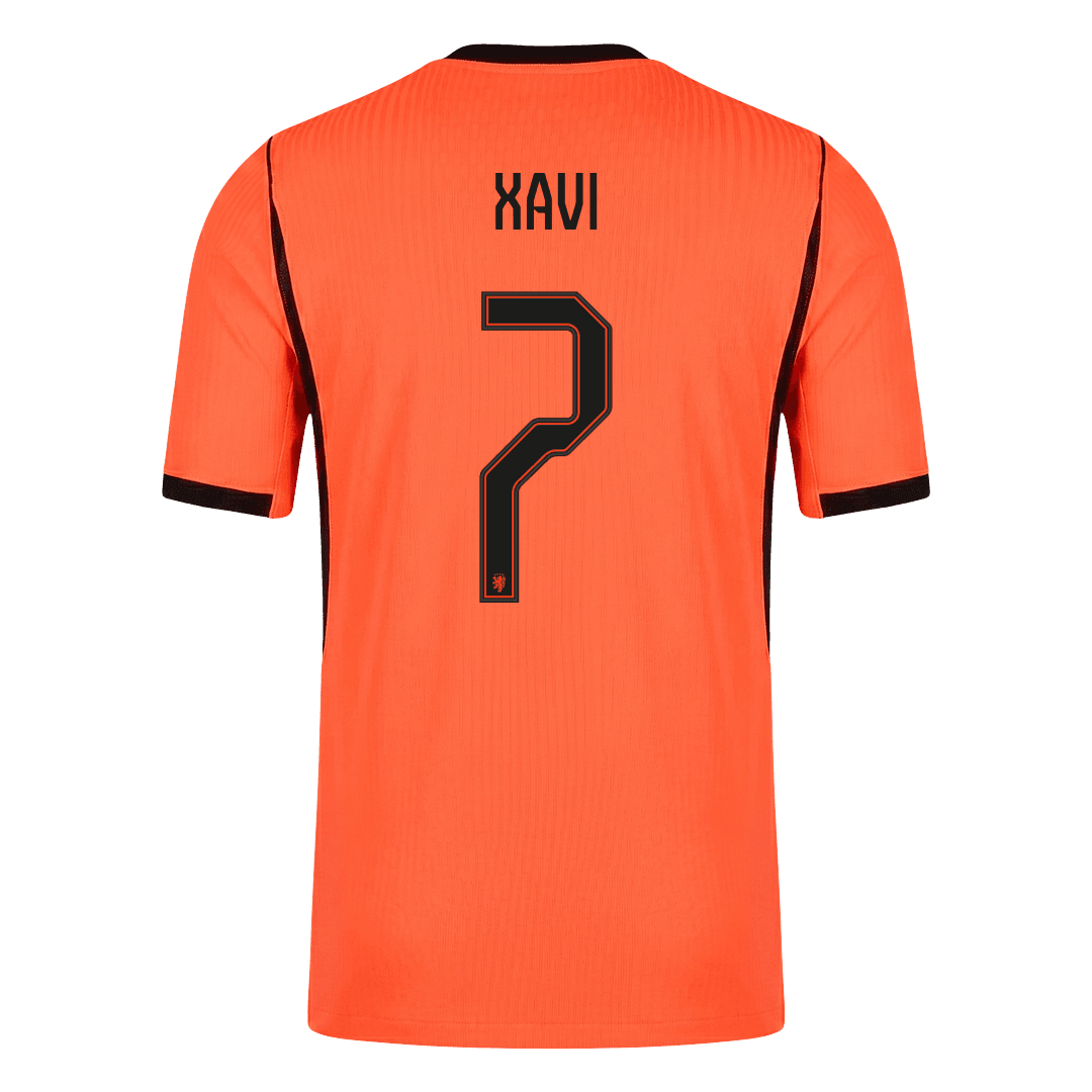 Netherlands World Cup 2026 Koti Pelipaita (Player Version) Miesten XAVI #7 - kuva 10