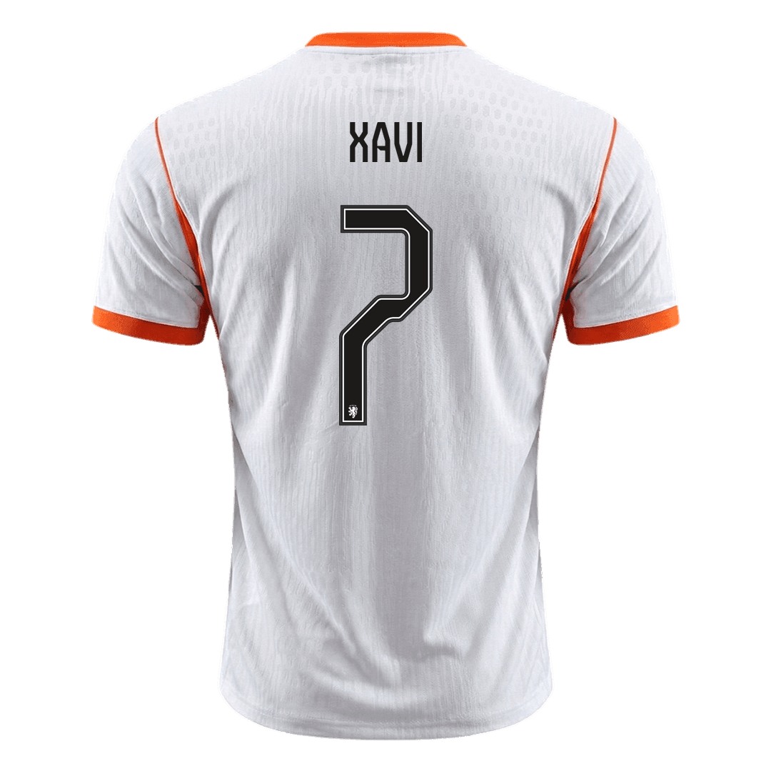 Netherlands World Cup 2026 Vieras Pelipaita (Player Version) Miesten XAVI #7 - kuva 8