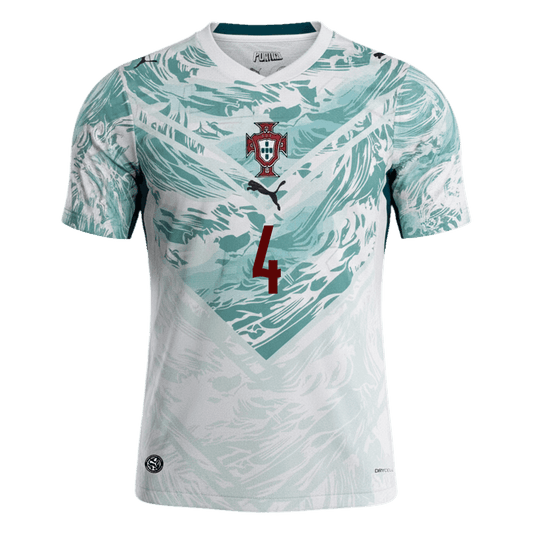 Portugal World Cup 2026 Vieras Pelipaita Miesten RúBEN DIAS #4 - kuva 2