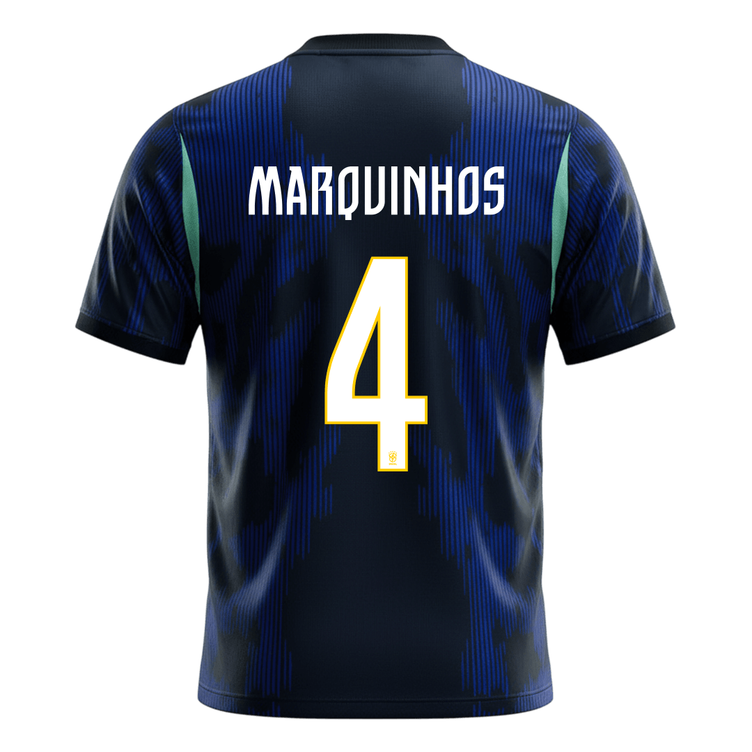 Brazil World Cup 2026 Vieras Pelipaita Miesten MARQUINHOS #4 - kuva 9