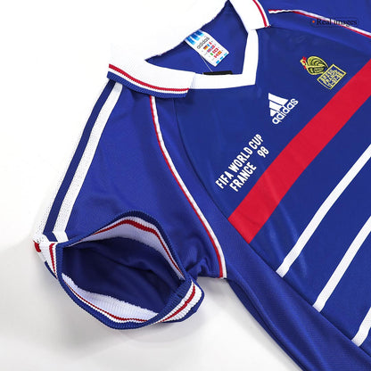 France World Cup 1998 Koti Retro -pelipaita Miesten ZIDANE #10 - kuva 4