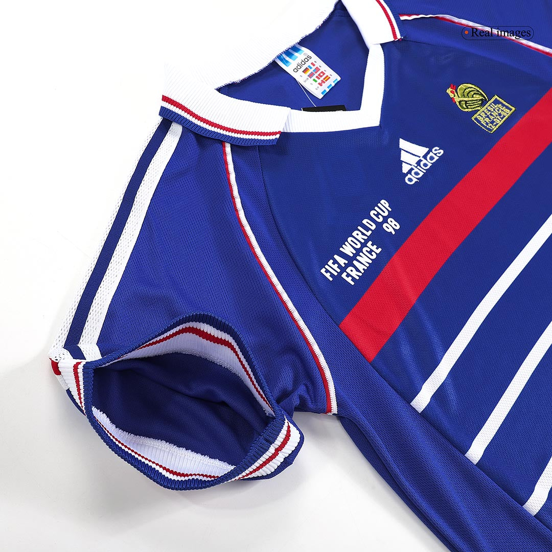 France World Cup 1998 Koti Retro -pelipaita Miesten HENRY #12 - kuva 4