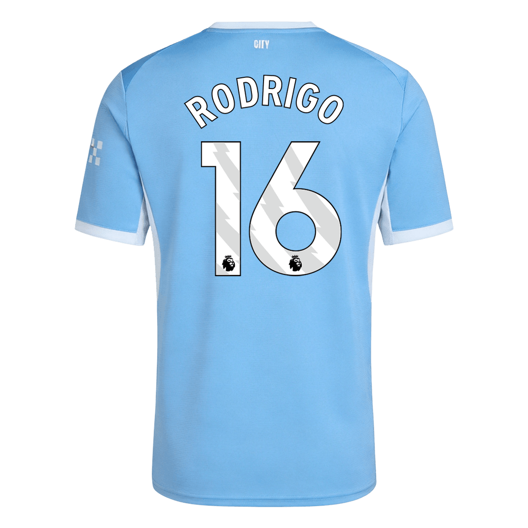Manchester City 2026/27 Koti Pelipaita Miesten RODRIGO #16 - kuva 12