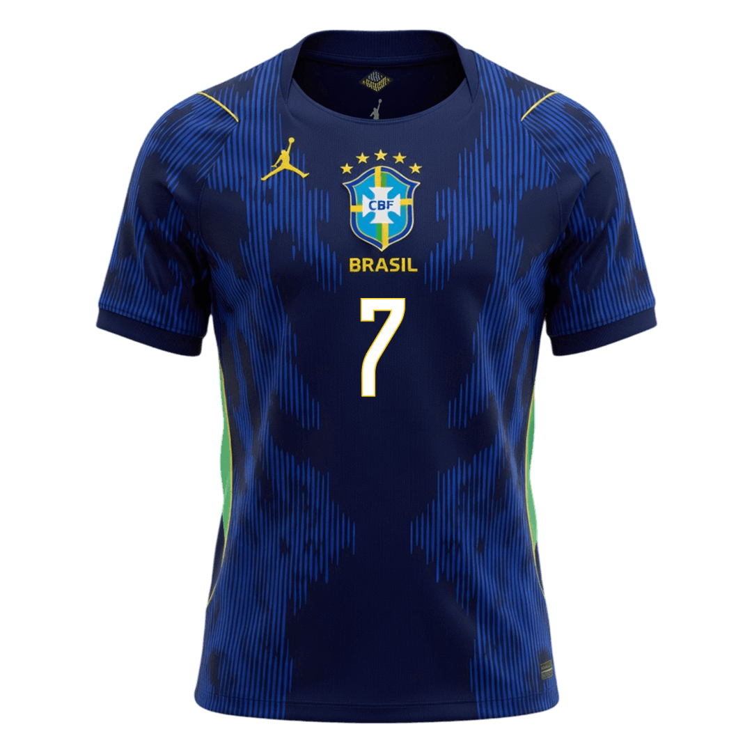 Brazil World Cup 2026 Vieras Pelipaita Miesten VINI JR. #7 - kuva 9