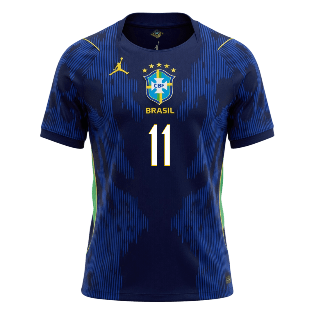 Brazil World Cup 2026 Vieras Pelipaita Miesten RAPHINHA #11 - kuva 8