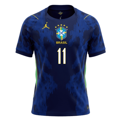 Brazil World Cup 2026 Vieras Pelipaita Miesten RAPHINHA #11 - kuva 8