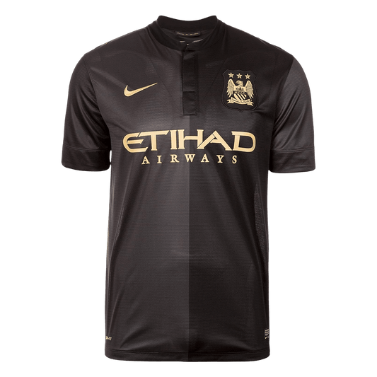 Manchester City 2013/14 Vieras Retro -pelipaita Miesten