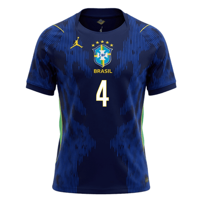 Brazil World Cup 2026 Vieras Pelipaita Miesten MARQUINHOS #4 - kuva 8