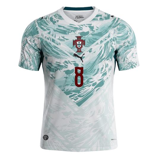 Portugal World Cup 2026 Vieras Pelipaita Miesten B.FERNANDES #8 - kuva 2