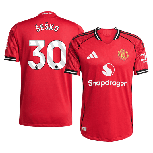 Manchester United 2025/26 Koti Pelipaita (Player Version) Miesten ?E?KO #30