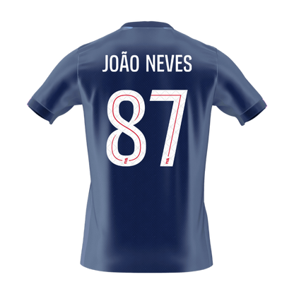 PSG 2025/26 Koti Pelipaita Miesten JO?O NEVES #87 [PREMIUM] - kuva 8