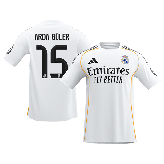 Real Madrid 2025/26 Koti Pelipaita Miesten ARDA GüLER #15