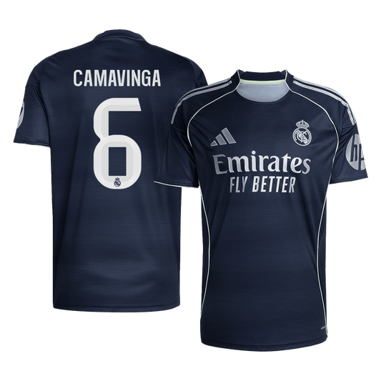 Real Madrid 2025/26 Vieras Pelipaita Miesten CAMAVINGA #6 [PREMIUM]
