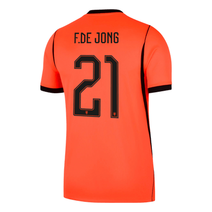 Netherlands World Cup 2026 Koti Pelipaita Miesten F.DE JONG #21 - kuva 9