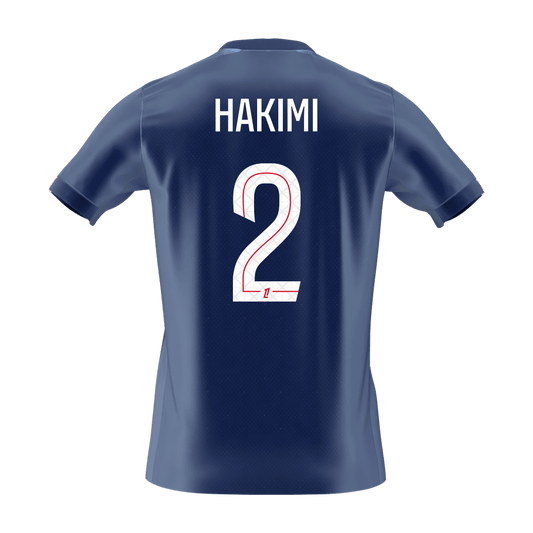 PSG 2025/26 Koti Pelipaita Miesten HAKIMI #2 [PREMIUM] - kuva 2