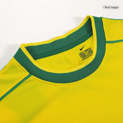 Brazil World Cup 1998 Koti Retro -pelipaita Miesten RONALDO #9 - kuva 7