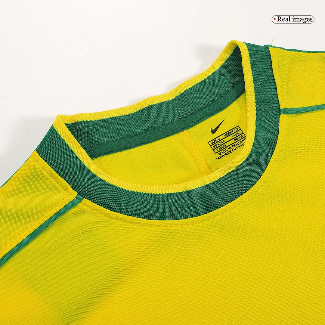 Brazil World Cup 1998 Koti Retro -pelipaita Miesten RIVALDO #10 - kuva 7