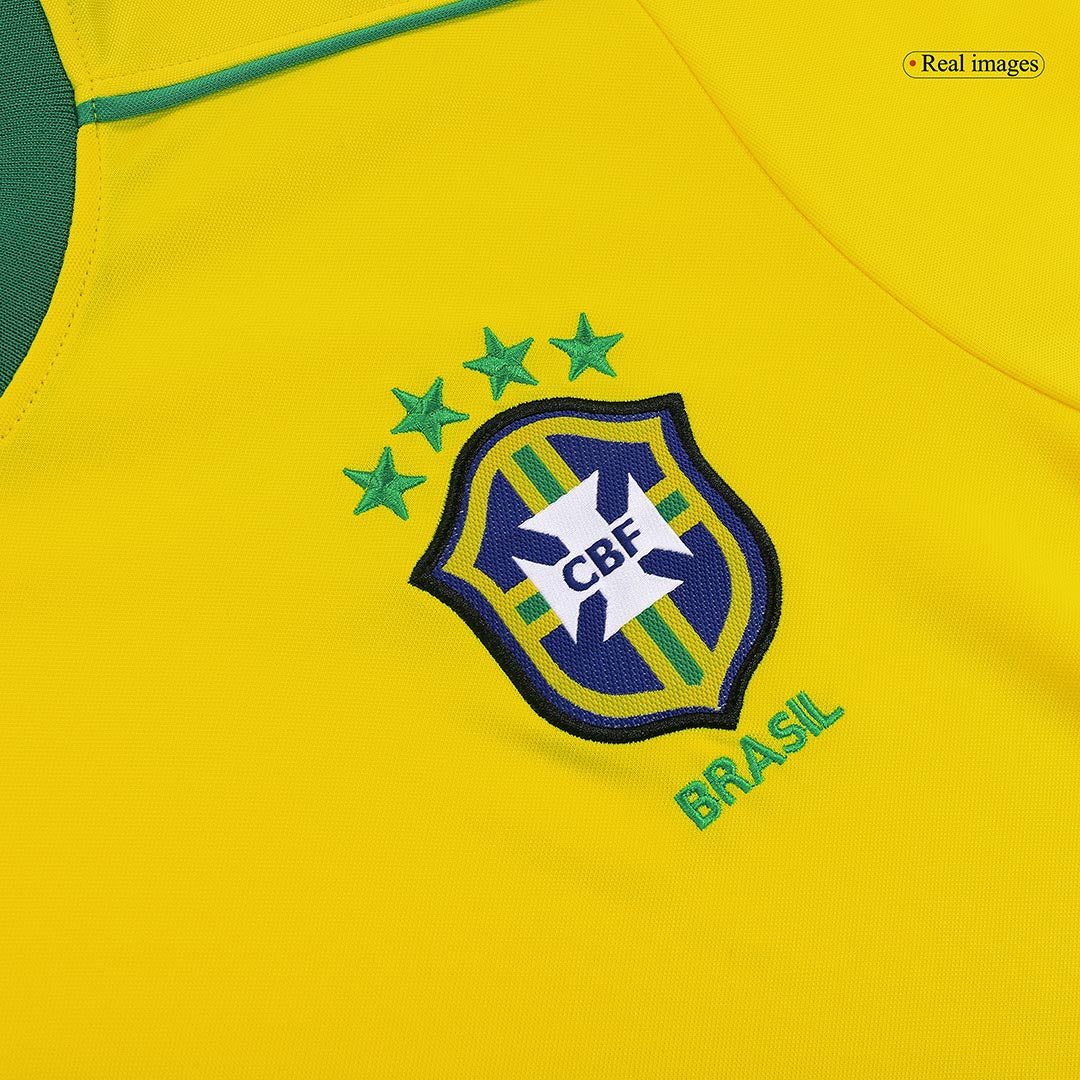 Brazil World Cup 1998 Koti Retro -pelipaita Miesten RIVALDO #10 - kuva 4