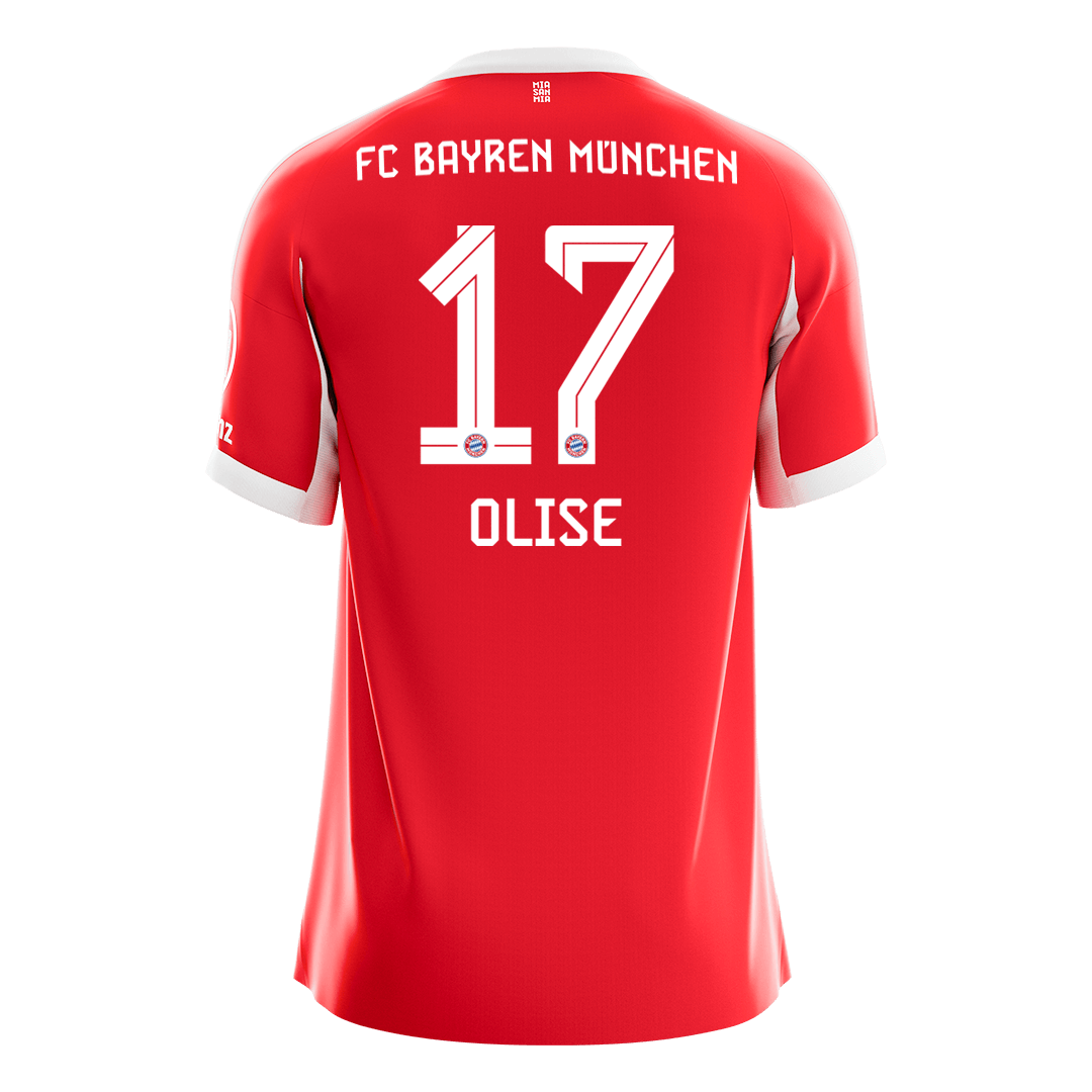 Bayern Munich 2025/26 Koti Pelipaita Miesten OLISE #17 [PREMIUM] - kuva 10