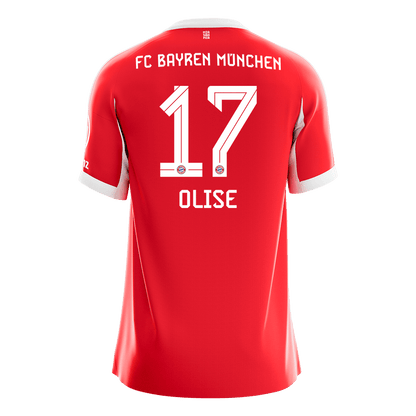 Bayern Munich 2025/26 Koti Pelipaita Miesten OLISE #17 [PREMIUM] - kuva 10