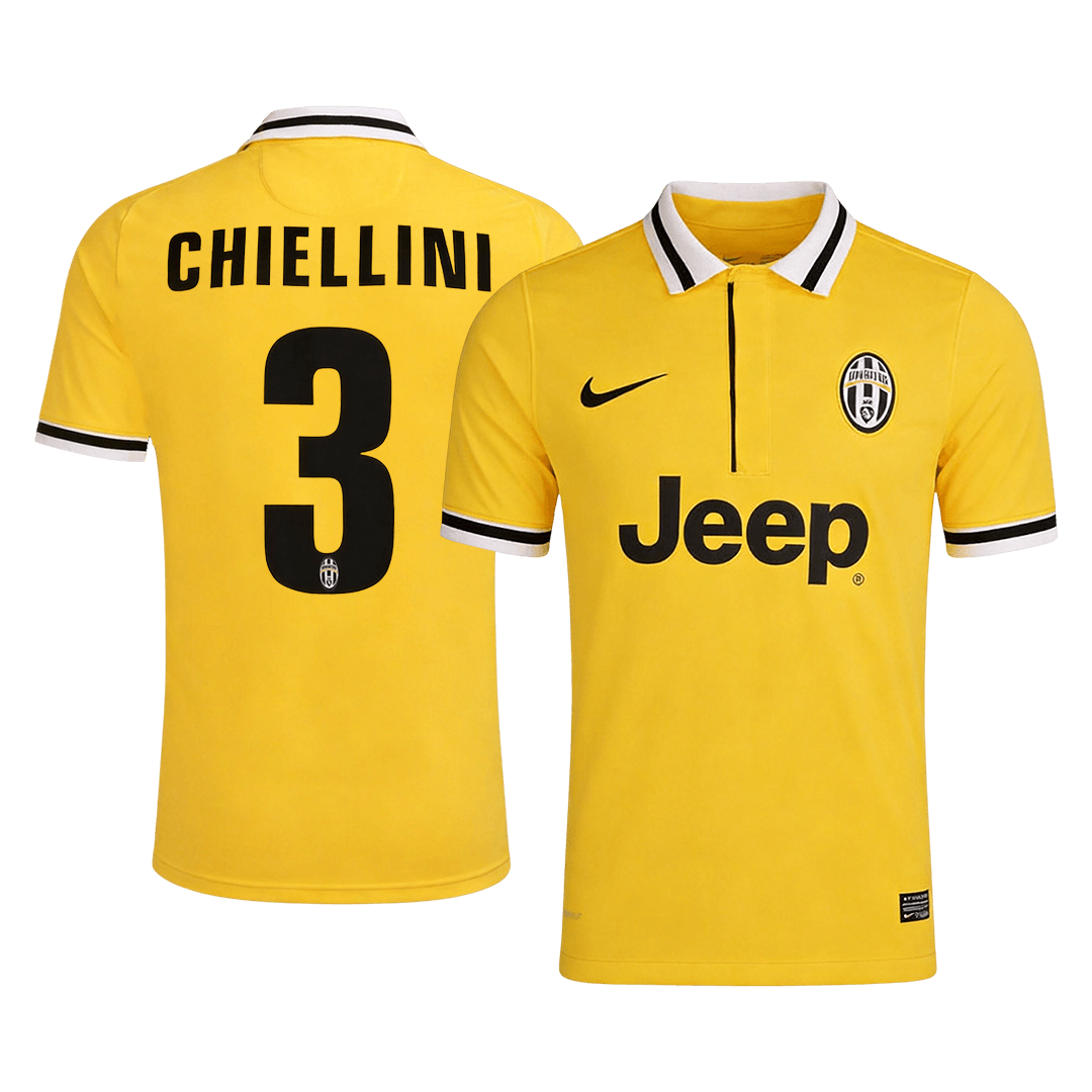 Juventus 2013/14 Vieras Retro -pelipaita Miesten CHIELLINI #3