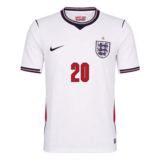 England World Cup 2026 Koti Pelipaita Miesten PALMER #20 - kuva 2
