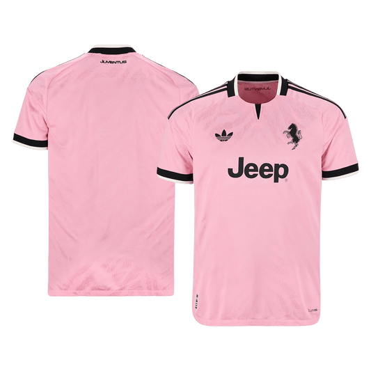 Juventus vieraspelipaita 2026/27 (pelaajaversio) – etu- ja takapuoli