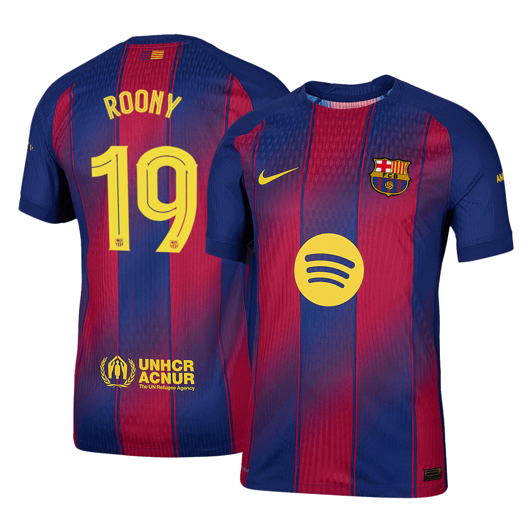 Barcelona 2025/26 UCL Koti Pelipaita (Player Version) Miesten ROONY #19