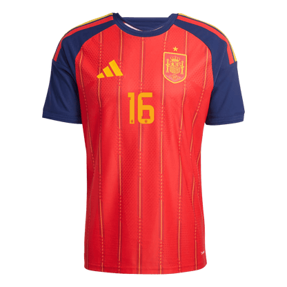 Spain World Cup 2026 Koti Pelipaita (Player Version) Miesten RODRIGO #16 - kuva 2