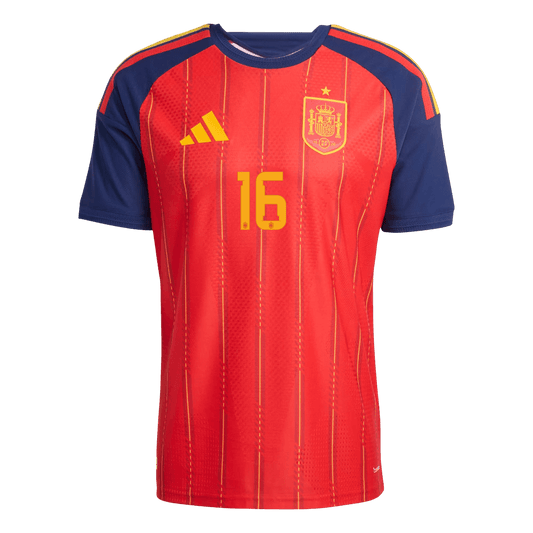 Spain World Cup 2026 Koti Pelipaita (Player Version) Miesten RODRIGO #16 - kuva 2