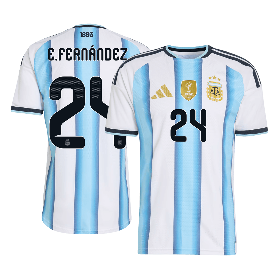 Argentina World Cup 2026 Koti Pelipaita (Player Version) Miesten E. FERNANDEZ #24