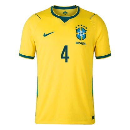Brazil World Cup 2026 Koti Pelipaita Miesten MARQUINHOS #4 - kuva 5