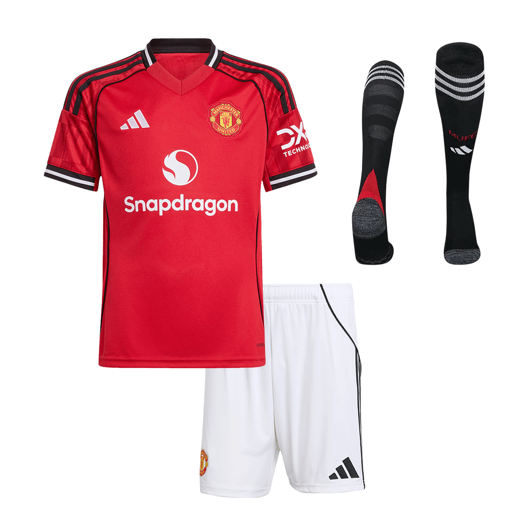 Manchester United 2025/26 Koti Lasten t?ydellinen peliasu