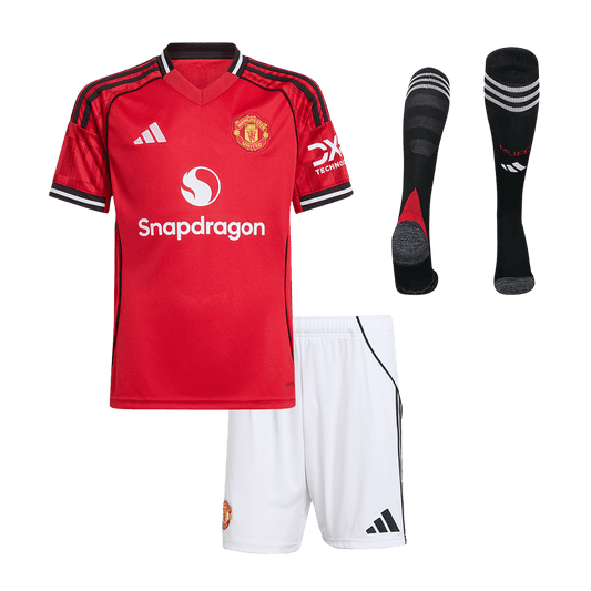 Manchester United 2025/26 Koti Lasten t?ydellinen peliasu