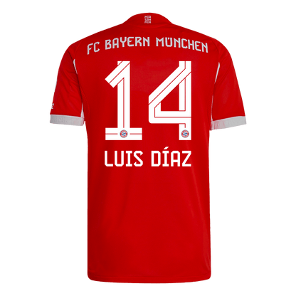 Bayern Munich 2025/26 Koti Pelipaita (Player Version) Miesten LUIS DíAZ #14 - kuva 12