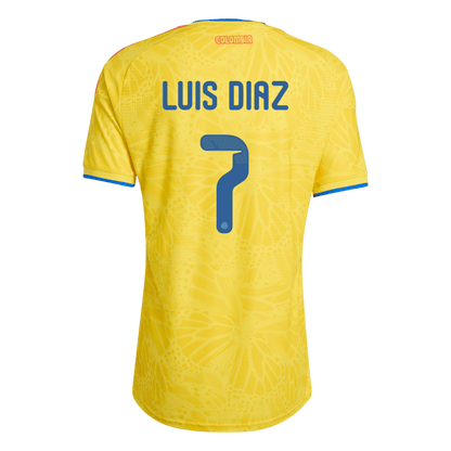 Colombia World Cup 2026 Koti Pelipaita (Player Version) Miesten LUIS DíAZ #7 - kuva 2
