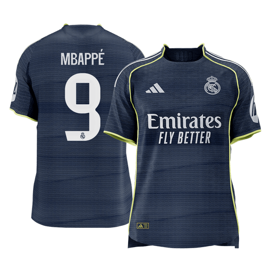 Real Madrid 2025/26 Vieras Pelipaita (Player Version) Miesten MBAPPé #9 [PREMIUM]