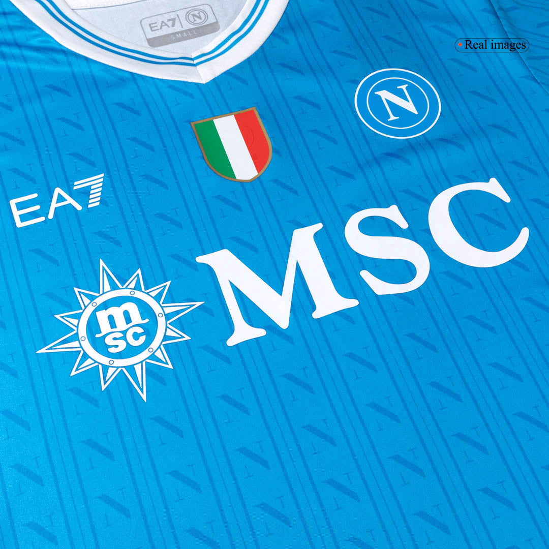 Napoli 2025/26 Koti Pelipaita Miesten DE BRUYNE #11 - kuva 4