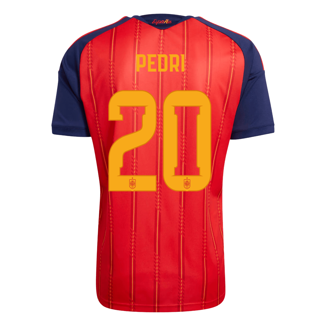 Spain World Cup 2026 Koti Pelipaita Miesten PEDRI #20 [PREMIUM] - kuva 3