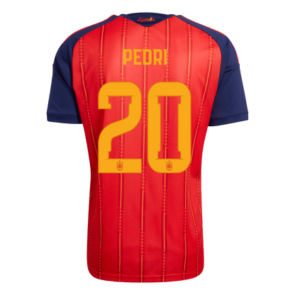 Spain World Cup 2026 Koti Pelipaita Miesten PEDRI #20 [PREMIUM] - kuva 3
