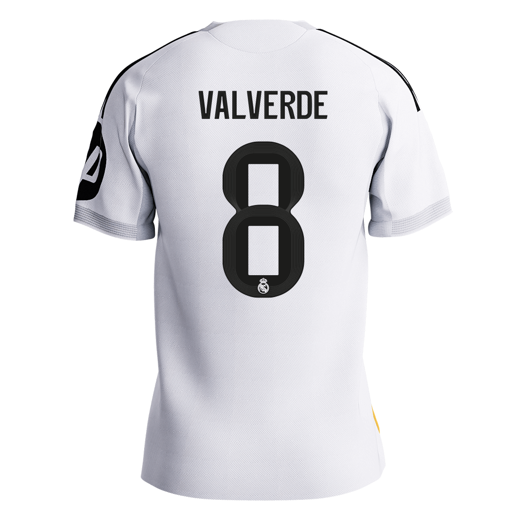 Real Madrid 2025/26 Koti Pelipaita (Player Version) Miesten VALVERDE #8 [PREMIUM] - kuva 9