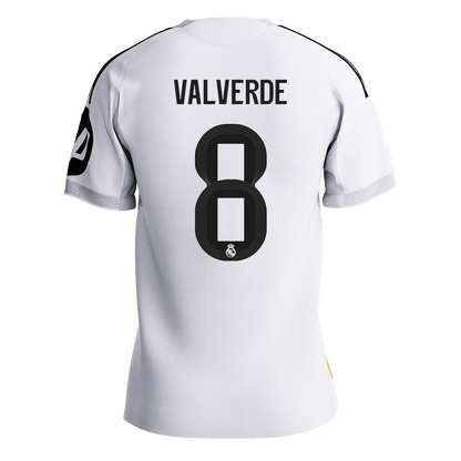 Real Madrid 2025/26 Koti Pelipaita (Player Version) Miesten VALVERDE #8 [PREMIUM] - kuva 9