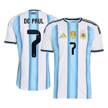 Argentina World Cup 2026 Koti Pelipaita (Player Version) Miesten DE PAUL #7