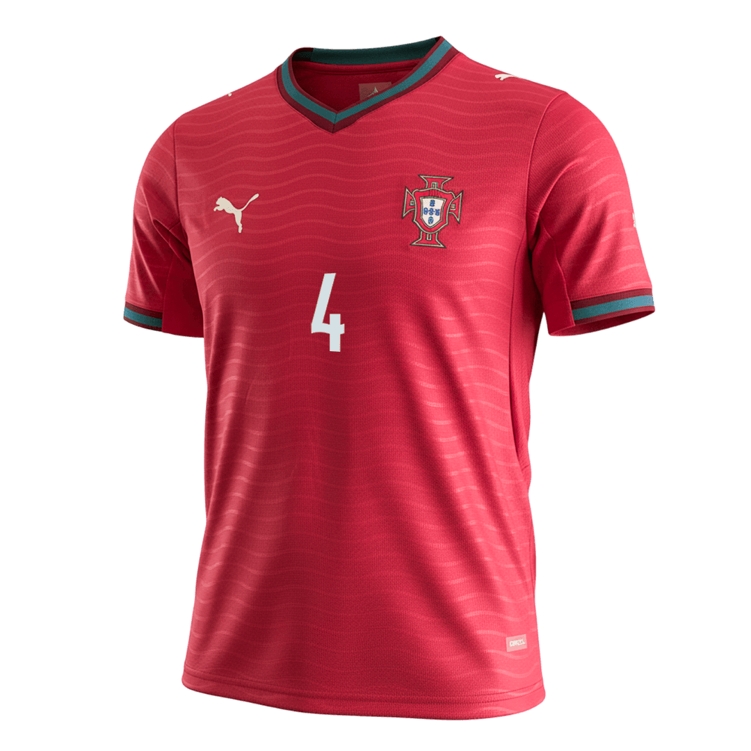 Portugal World Cup 2026 Koti Pelipaita Miesten RúBEN DIAS #4 [PREMIUM] - kuva 9