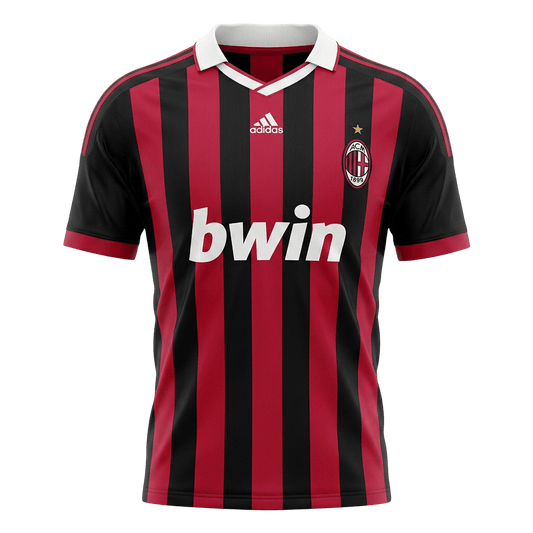 AC Milan 2009/10 Koti Retro -pelipaita Miesten