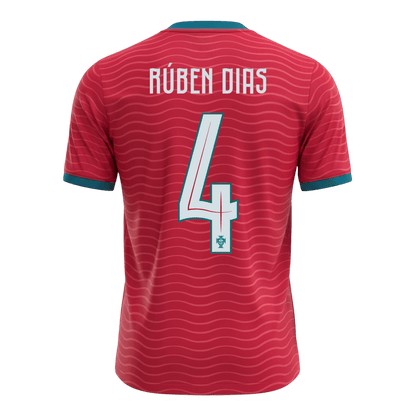 Portugal World Cup 2026 Koti Pelipaita Miesten RúBEN DIAS #4 [PREMIUM] - kuva 8