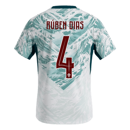 Portugal World Cup 2026 Vieras Pelipaita Miesten RúBEN DIAS #4 - kuva 3